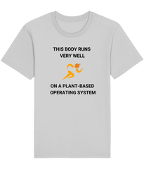 Plant Based Operating System: Unisex Organic Vegan Ethical T-Shirt