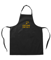 Follow The Nut Embroidered Logo: Unisex Vegan Ethical Apron