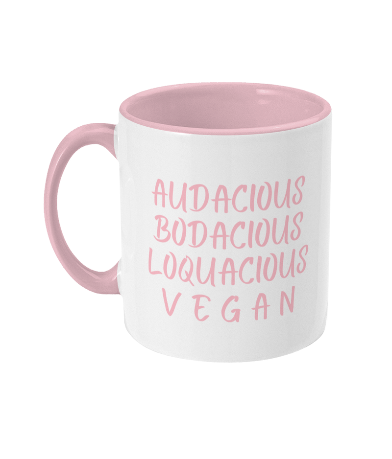 Audacious Vegan: Two Tone Vegan Mug