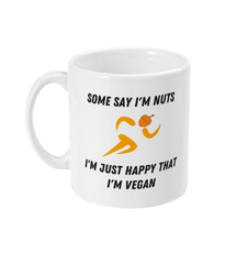 Happy Vegan: White Vegan Mug