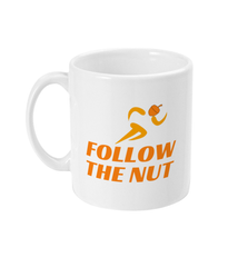 Follow The Nut Logo: White Vegan Mug