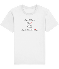 Angels & Vegans: Unisex Organic Vegan Ethical T-shirt