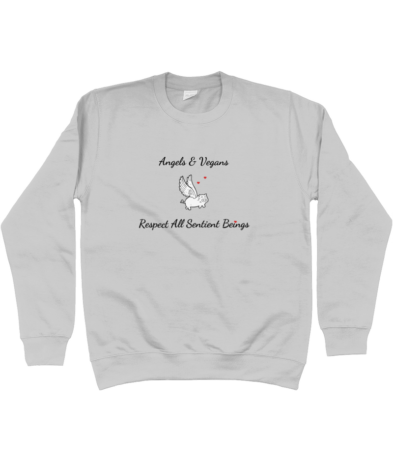 Angels & Vegans: Unisex Vegan Ethical Sweatshirt