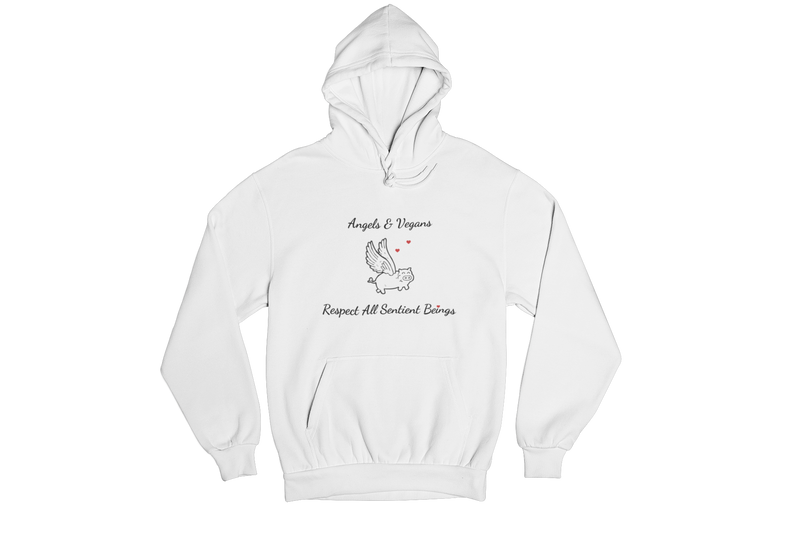 Angels & Vegans: Unisex Vegan Ethical Hoodie