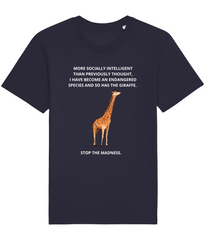 Giraffe: Unisex Organic Vegan Ethical T-Shirt