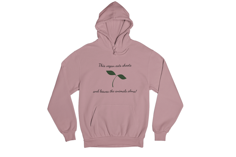 This vegan eats shoots: Unisex Vegan Ethical Hoodie