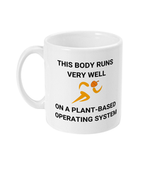 Plant Based Operating System: White Vegan Mug