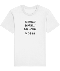 Audacious: Unisex Organic Vegan Ethical T-Shirt