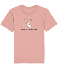 Angels & Vegans: Unisex Organic Vegan Ethical T-shirt