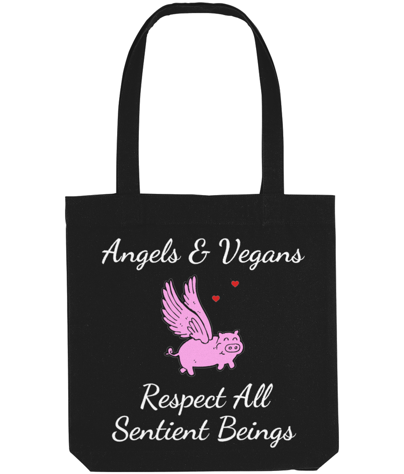 Angels & Vegans: Vegan Tote Bag